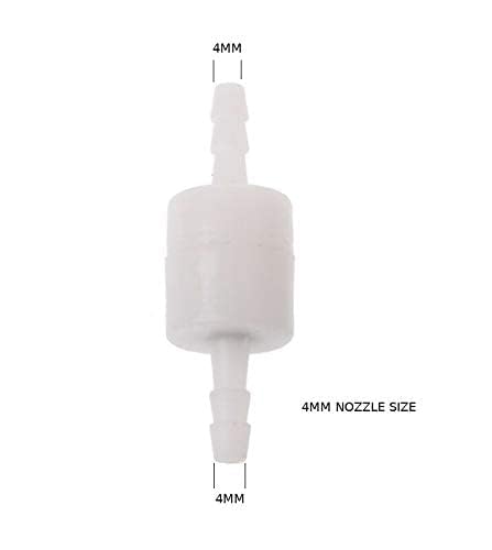 CentIoT - One-Way Non-Return inline check valve - white Plastic - for Water liquid gas (POM 4MM) - Image 3