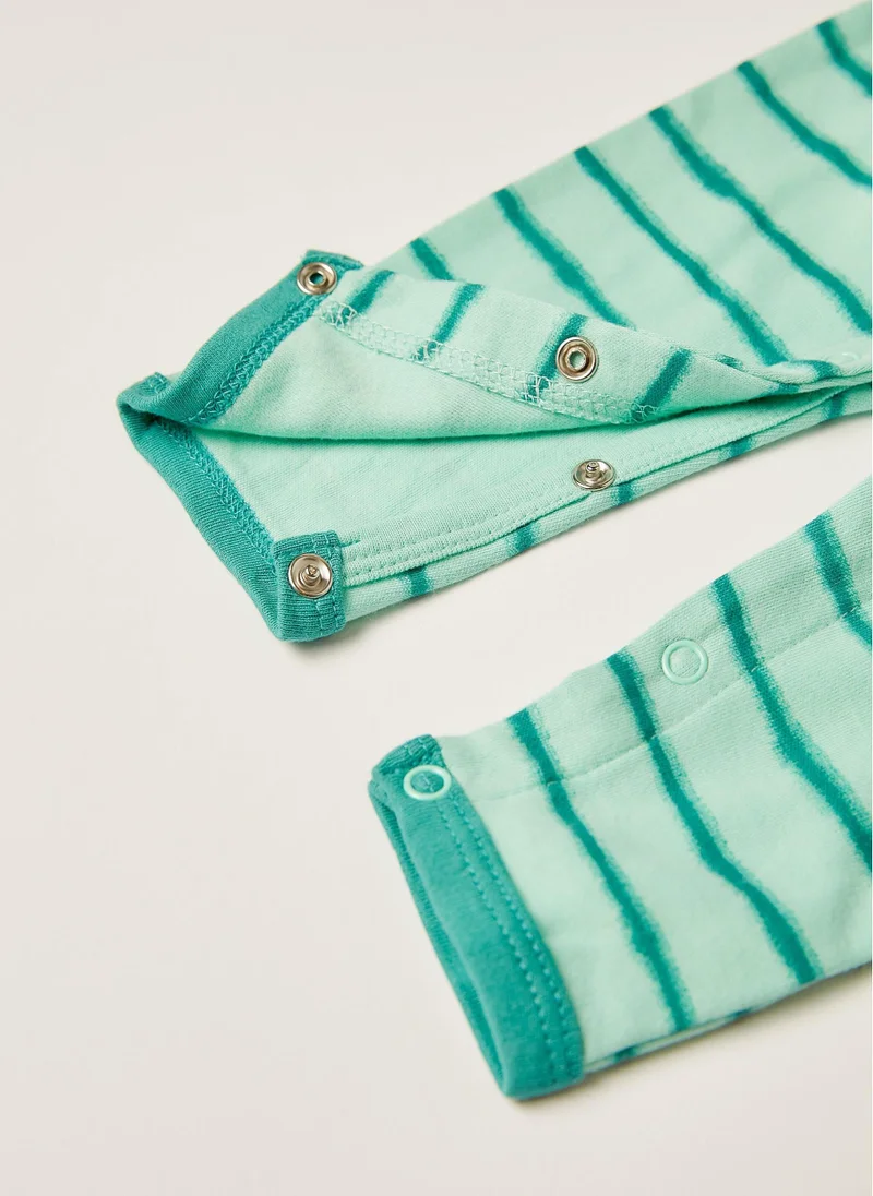 زيبي 3 Sleepsuits for Babies 'Keep Calm, Drink Milk', Multicoloured