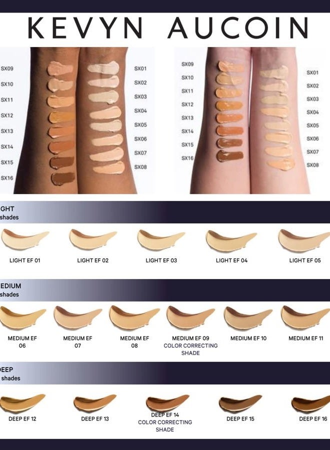 Kevyn Aucoin The Sensual Skin Enhancer, SX 01 (Light) shade: Evens skin tone. All-in-one foundation, concealer, highlight and contour. All skin types. Makeup artist go to that color corrects & covers. - Image 4