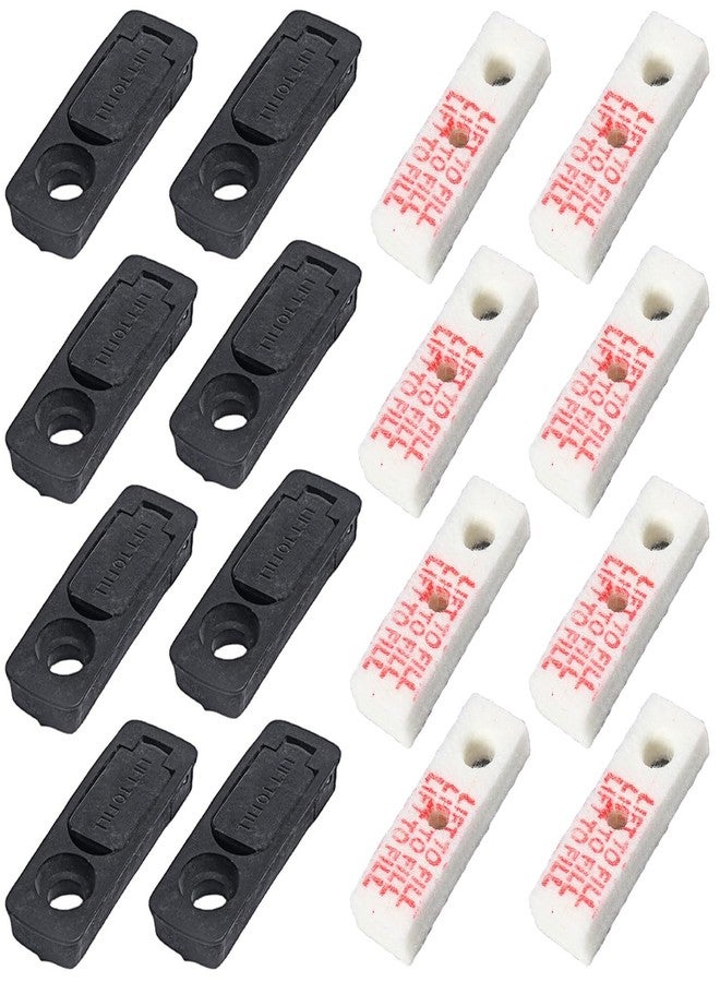 SquEqu 8 Set Lighter Gasket Seal Backings Kerosene Lighter Bottom Sealed Base Pad Fuel Keeper Sealing Rubber Pads for Zippo Vintage Pocket Lighters Fluid Refillable Gasoline Butane Lighters Insert - Image 1
