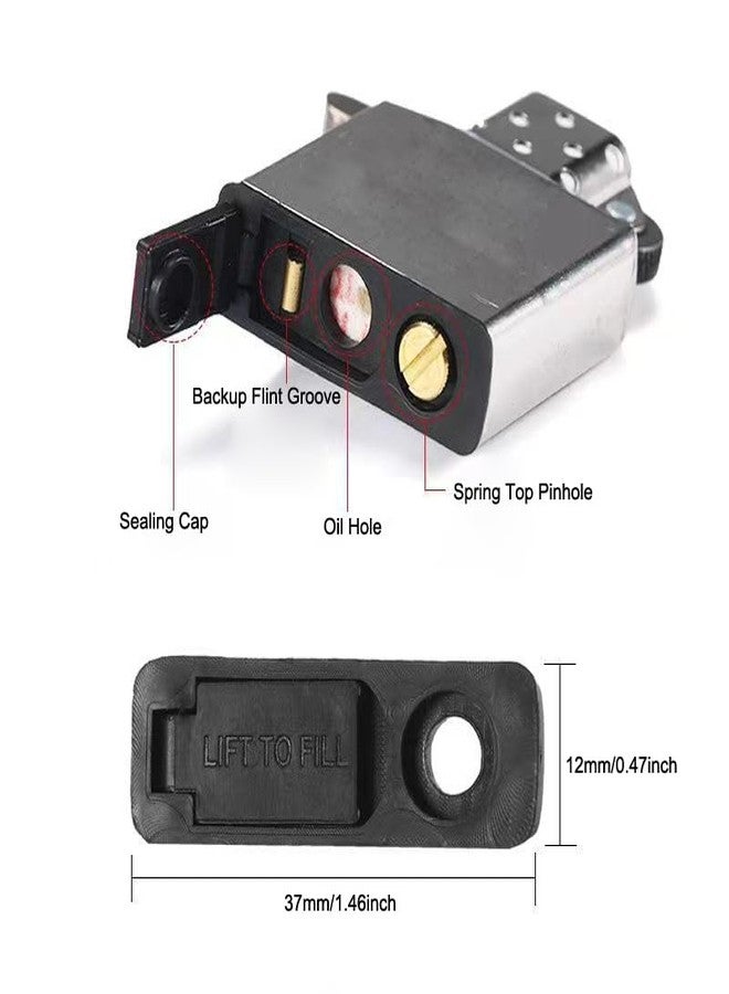 SquEqu 8 Set Lighter Gasket Seal Backings Kerosene Lighter Bottom Sealed Base Pad Fuel Keeper Sealing Rubber Pads for Zippo Vintage Pocket Lighters Fluid Refillable Gasoline Butane Lighters Insert - Image 2