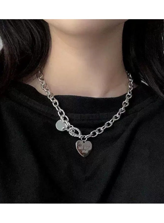 Goolsky قلادة تشوكر معدنية سميكة للنساء - سلسلة بيان عصرية للنادي و الهيب هوب، ملابس الشارع/الحفلات - Image 1