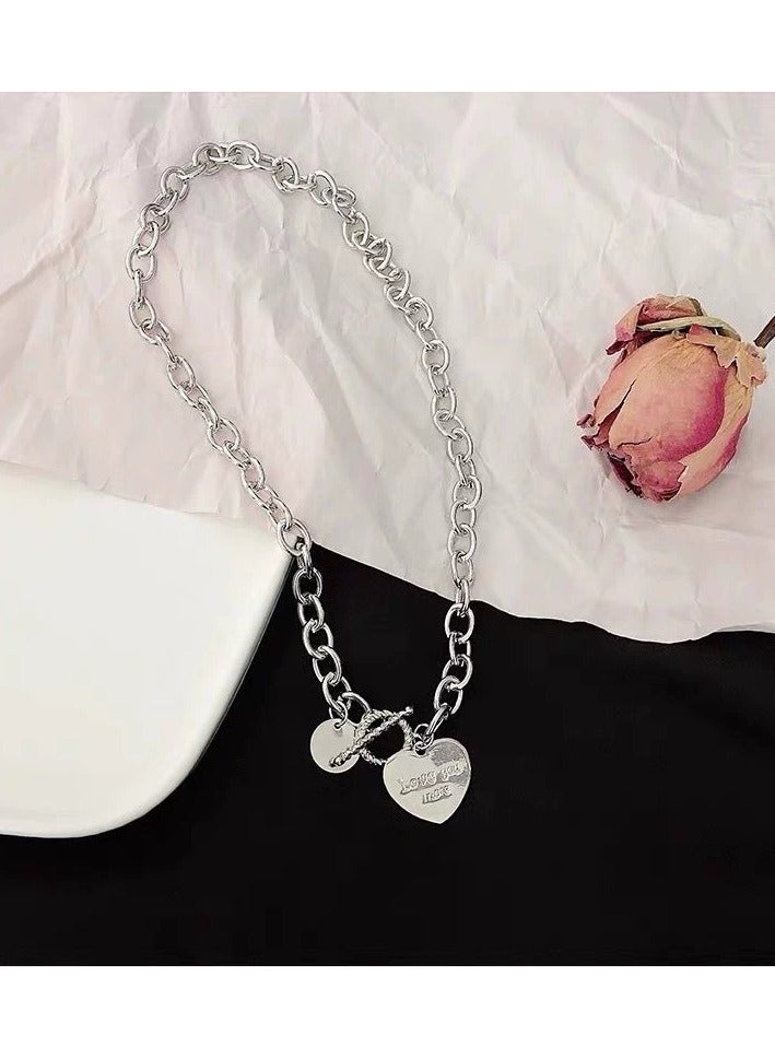 Goolsky قلادة تشوكر معدنية سميكة للنساء - سلسلة بيان عصرية للنادي و الهيب هوب، ملابس الشارع/الحفلات - Image 2