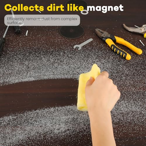 CAREGY 144Pcs Tack Cloth for Removing Dust from Woodworking, Sanding Particles, Clean & Polish, Ideal for Woodworking & Painting,Wax and Silicone Free, 18 x 36 Inches Dust Cloths - Image 5