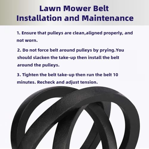 Leego Drive Belt 1/2 Inch X78 Inch for Lawn Mower Cub Cadet/MTD 754-0461, 954-0461, 754-04165, 954-04165, Most LT1042, LT1045, LT1046, LT1050, SLT1550 and SLT1554 Tractors - Image 4