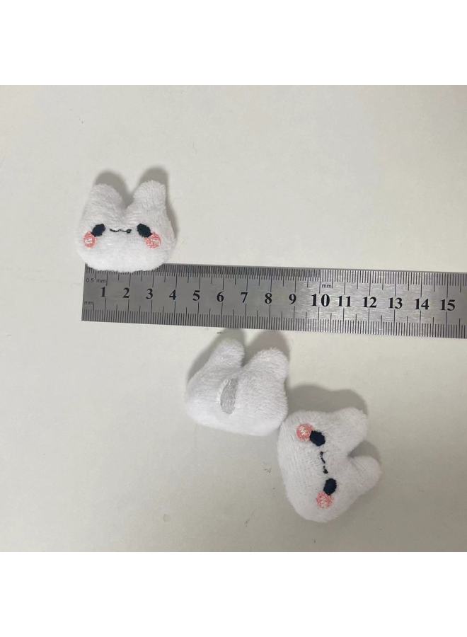 Creative Cute Little Long-eared Rabbit Cute Accessories Kidsren's Shoes And Socks Decoration Girl's Heart Hairpin Headband Hairband Accessories-Color:Blush Mini Bunny  - Image 2