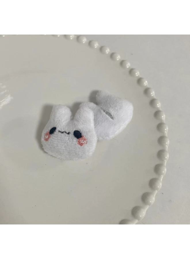 Creative Cute Little Long-eared Rabbit Cute Accessories Kidsren's Shoes And Socks Decoration Girl's Heart Hairpin Headband Hairband Accessories-Color:Blush Mini Bunny  - Image 5
