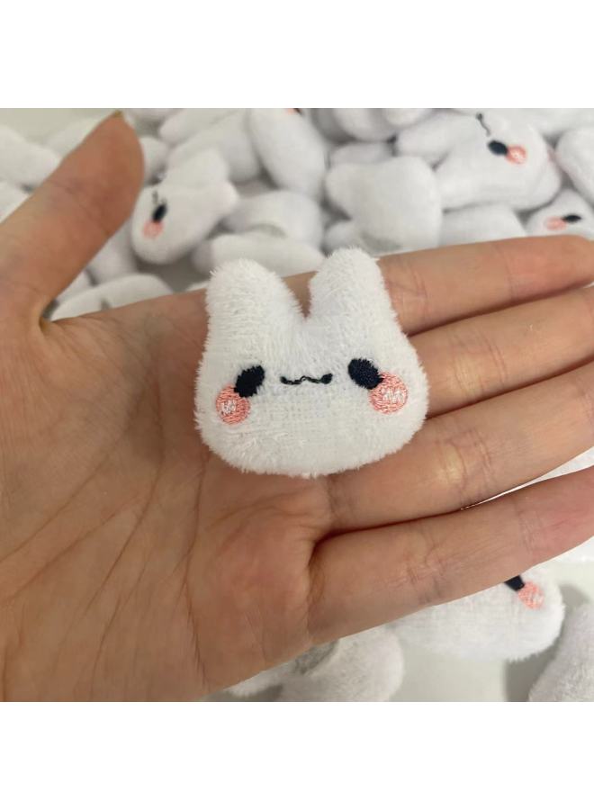 Creative Cute Little Long-eared Rabbit Cute Accessories Kidsren's Shoes And Socks Decoration Girl's Heart Hairpin Headband Hairband Accessories-Color:Blush Mini Bunny  - Image 3