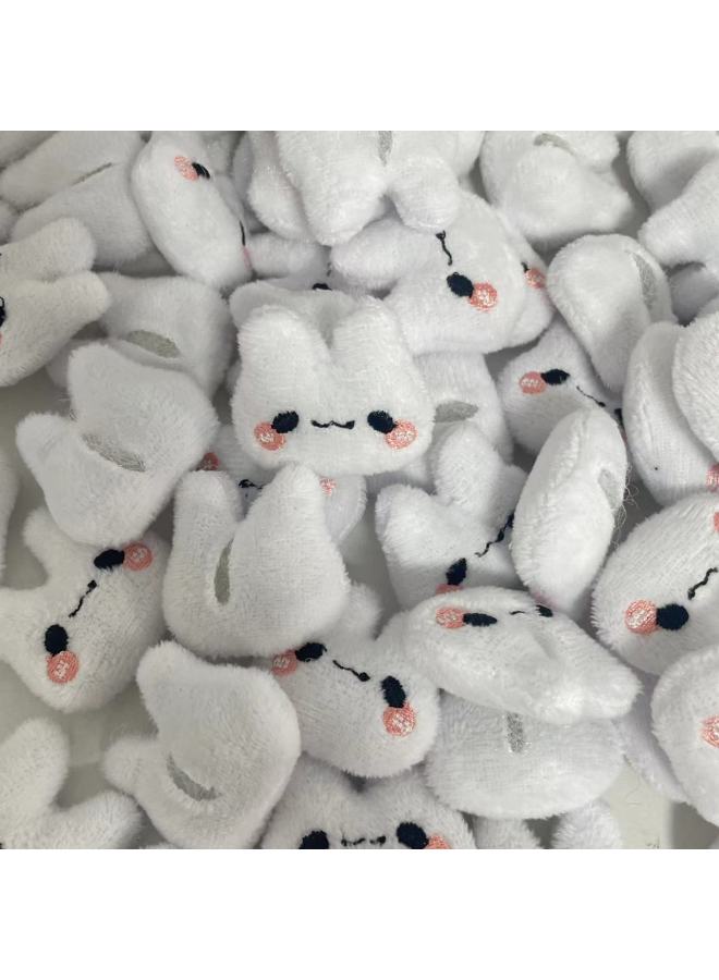 Creative Cute Little Long-eared Rabbit Cute Accessories Kidsren's Shoes And Socks Decoration Girl's Heart Hairpin Headband Hairband Accessories-Color:Blush Mini Bunny  - Image 4