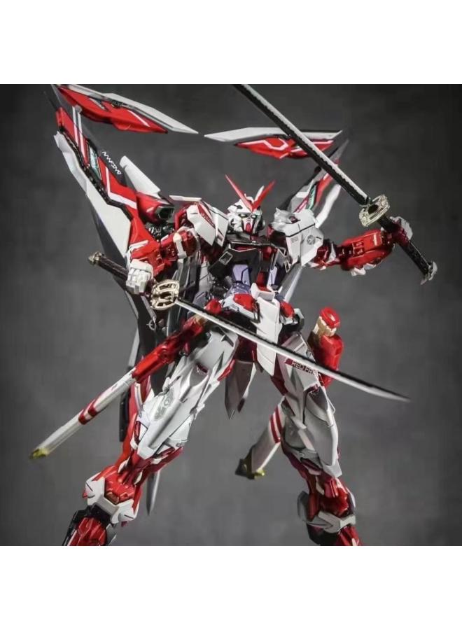 Gundam Assembled Model MG Attacks Free MB Red Heretic Phoenix Perfect Unicorn Mech Handmade Toy-Color:MG Red Heresy + Electroplated Double Knife + Giant Sword + Water Sticker-Send Bracket-Specifications:Seven-piece Set Of Tools To Send LED Lights