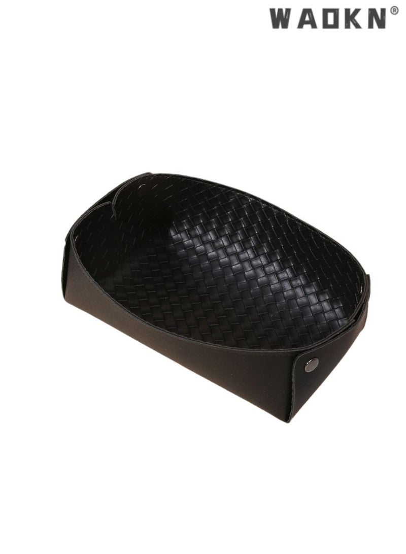 WAOKN Jewelry & Small item Storage Box. Great for living rooms, bedrooms. Organize watches, keys on desktops, sleek design. Combines functionality and elegance for home organization. - Image 1