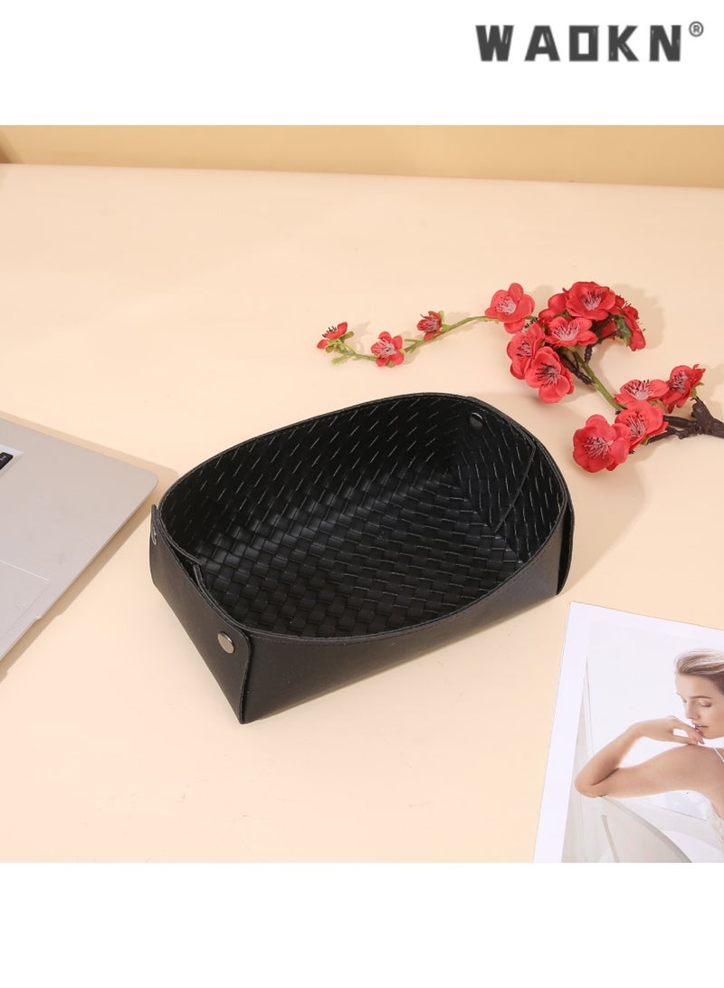 WAOKN Jewelry & Small item Storage Box. Great for living rooms, bedrooms. Organize watches, keys on desktops, sleek design. Combines functionality and elegance for home organization. - Image 5