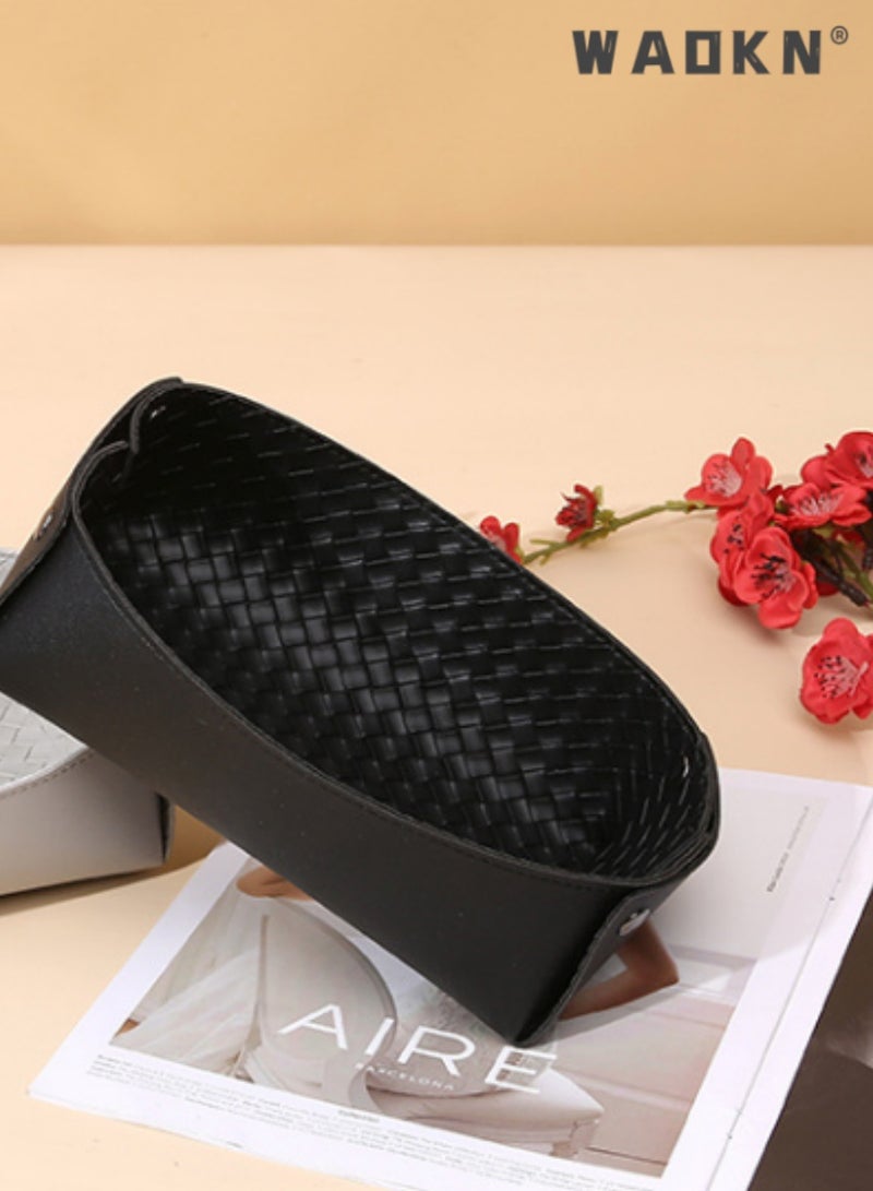 WAOKN Jewelry & Small item Storage Box. Great for living rooms, bedrooms. Organize watches, keys on desktops, sleek design. Combines functionality and elegance for home organization. - Image 3