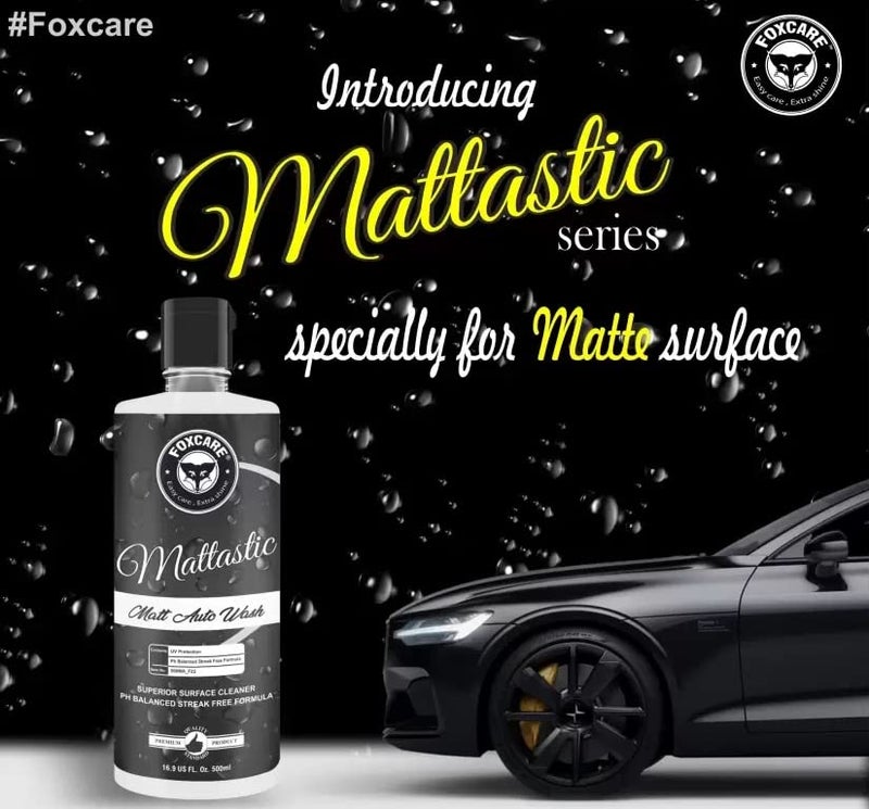 Foxcare Mattastic Matt KIT for Satin Finish and Matte Finish Paint, Matte Detailer and Matte Auto shampoo for matte paint, vinyl wraps Safe for cars, Bike, Scooty & more - pack of 2 1000ml - Image 3