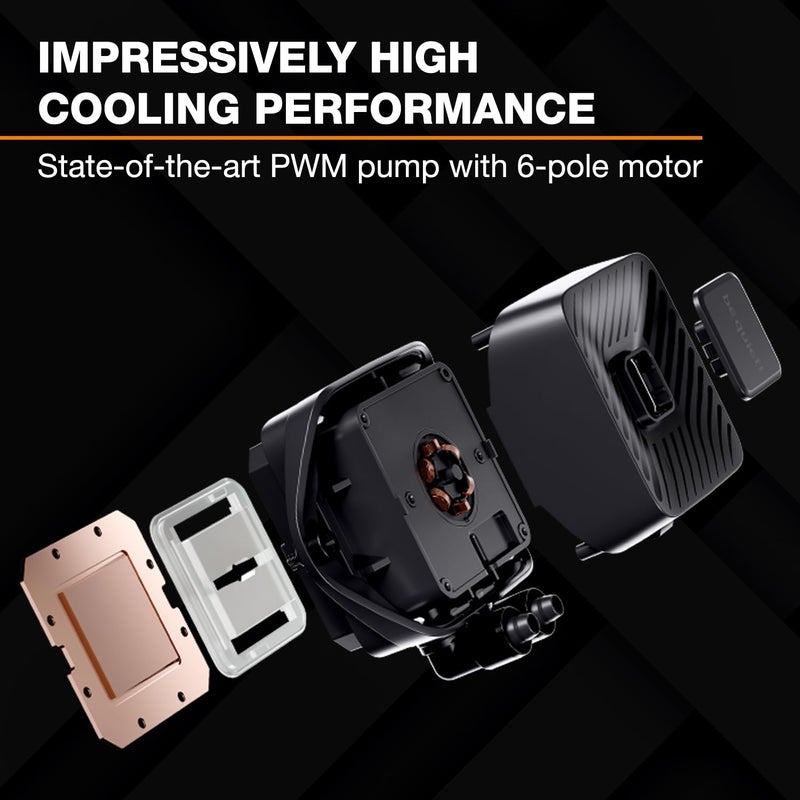 be quiet! Pure Loop 3 360mm All-in-One Water Cooling for Overclocked AMD/Intel Systems, 3X Pure Wings 3 120mm PWM High-Speed Fans, High Static Pressure, Whisper-Quiet PWM Pump - Image 2