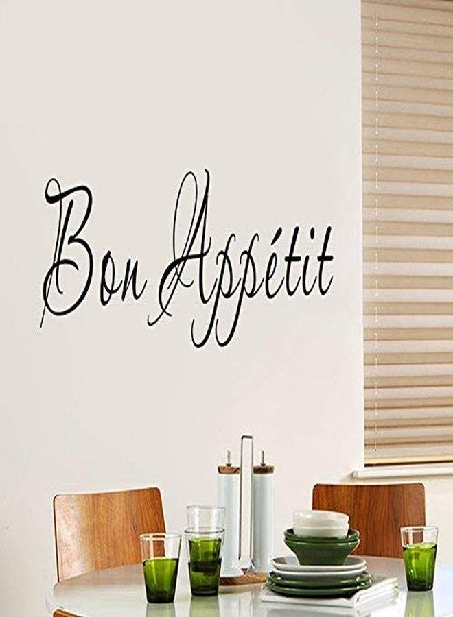 BooDecal Quote Series French Bon Appetit Wall Saying Quotes Vinyl Decals Stickers for Restaurant Kitchen Dining Room Cafe 24 inches x 10 inches - Image 3