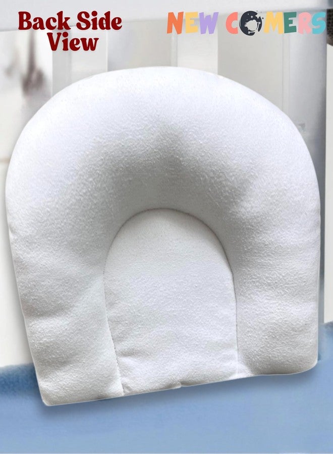NEW COMERS® Head Shaping Pillow with Premium Fiber Filling for Comfortable Support, Baby Head Positioner Wedge for Flat Head Prevention (Yellow) - Image 4