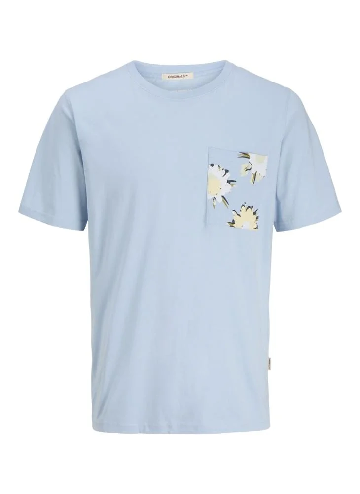جاك اند جونز Jortavira Aop Pocket Crew Neck T-Shirt