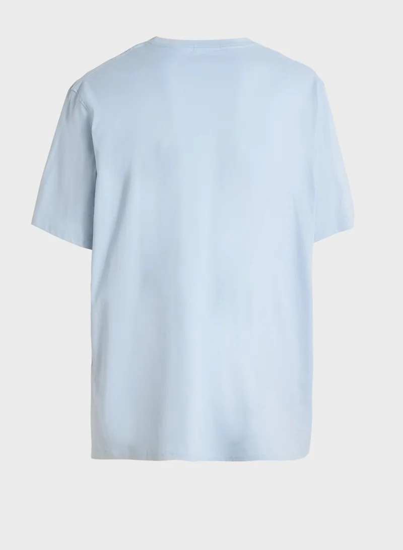 جاك اند جونز Jortavira Aop Pocket Crew Neck T-Shirt