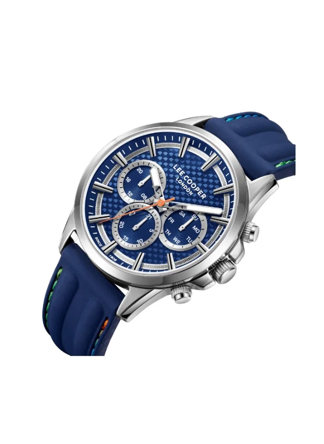 لي كوبر Men's Silicone Multi Function Watch LC08048.399 - 44 mm