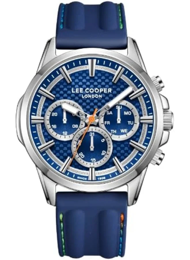 لي كوبر LEE COOPER Men Multi Function Dark Blue Dial Watch - LC08048.399