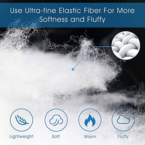 cozy night Cozynight Down Alternative Comforter Oversize King Comforters Duvet Insert with Corner Tabs-Breathable-Box Stitched Reversible Comforter (White, 116"x98") - Image 3