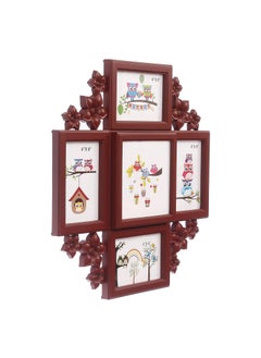 Webelkart Webelkart Premium Collage Photo Frame for Wall Decoration (Photo Size - 4 x 6, 5 Photos) (Wooden Color)  - Image 3