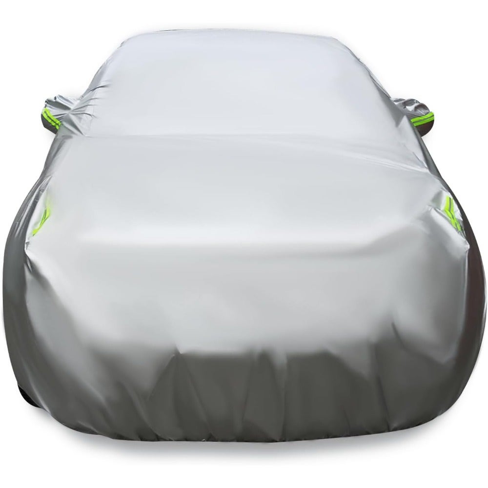 Beauenty Car Cover SUV, Full Car Cover Outdoor with 4 Securing Straps for Windproof, Dustproof, Sun Protection