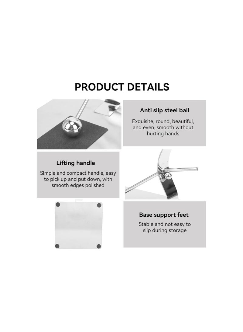 Napkin Holder for Tables, Square Stainless Steel Flat Napkin Dispenser Serviette Holders with Weighted Arm for Home Restaurant Kitchen Table