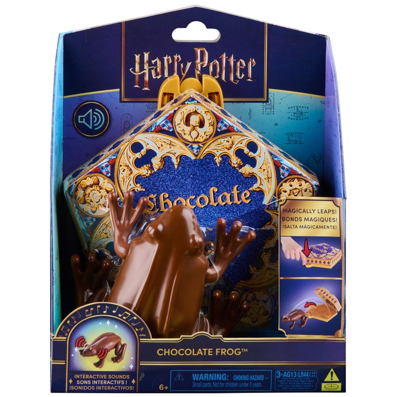 Wizarding World Harry Potter, Interactive Chocolate Frog Toy, Jumps & Leaps with Sound Effects, Kids Toys for Girls & Boys Ages 6 and up - Image 1
