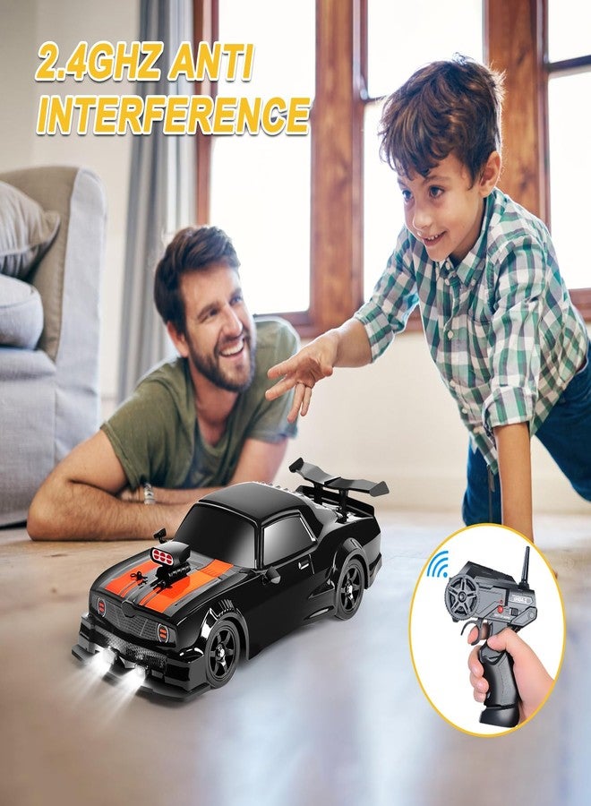 Fistone RC Drift Car 2.4GHz 1:16 Scale 4WD 18KM/H High Speed Remote Control Car with LED Lights, 2 Batteries and Rubber Tire, Racing Sport Toy Vehicle for Adults, Boys, Girls, and Kids - Image 5