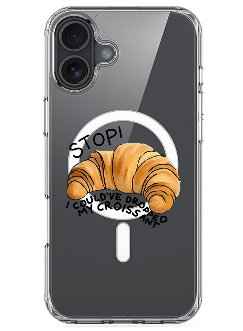 Theodor Magnetic Case for Apple iPhone 17 Compatible with MagSafe Wireless Charging, Shockproof Phone Bumper Cover - Croissant B - Image 1