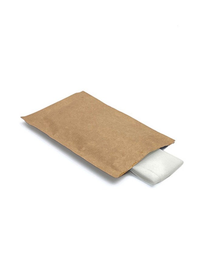 Halapack - [50 PCS] Halapack Brown Plain Pouch Refreshing Wet Wipes with Fluorescent Fragrance – Ideal for Hand Cleaning After Food - Image 1