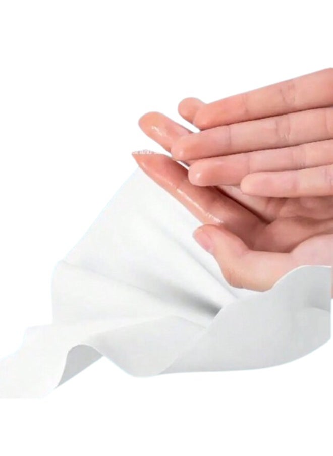 Halapack - [50 PCS] Halapack Brown Plain Pouch Refreshing Wet Wipes with Fluorescent Fragrance – Ideal for Hand Cleaning After Food - Image 1