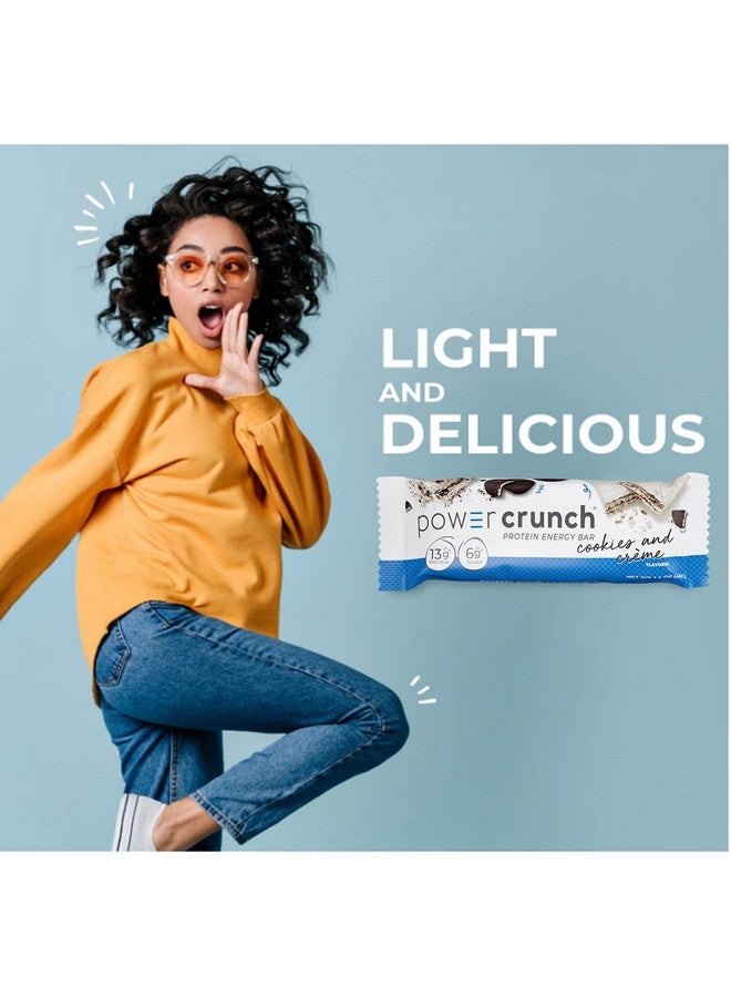 Power Crunch Protein Bars, High Protein Snacks with Delicious Taste, Cookies and Crème, 1.4 Ounce (12 Count) - Image 3