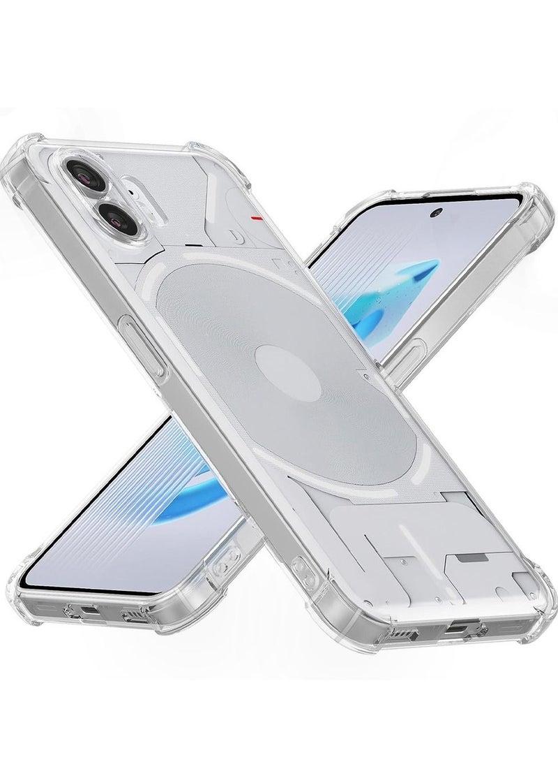 CATANES Nothing Phone 2 Case Anti Yellowing Clear Gorilla Case Drop Protection Cover Shockproof Anti Scratch TPU Case - Image 3