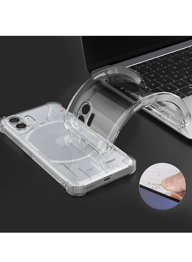 CATANES Nothing Phone 2 Case Anti Yellowing Clear Gorilla Case Drop Protection Cover Shockproof Anti Scratch TPU Case - Image 4