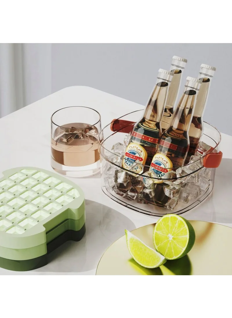 دانوب هوم Kitchen Essentials 3-Layer Ice Bucket - Green - 20.2x19.2x10.7 cm