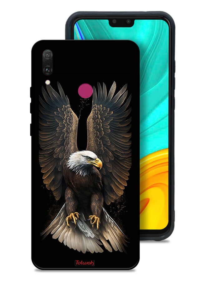 Tolwak Huawei Y9 (2019) Protective Case Cover Eagle Spread Wings - Image 1