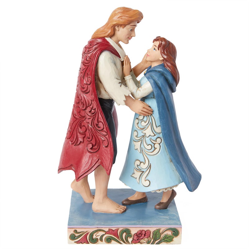 Enesco Disney Traditions Collection by Jim Shore Beauty and The Beast Belle and The Prince Figurine Stone Resin Hand Painted Crafted Collectible Disney Princess Figurines Home Decor Statue 787 Inch - Image 2