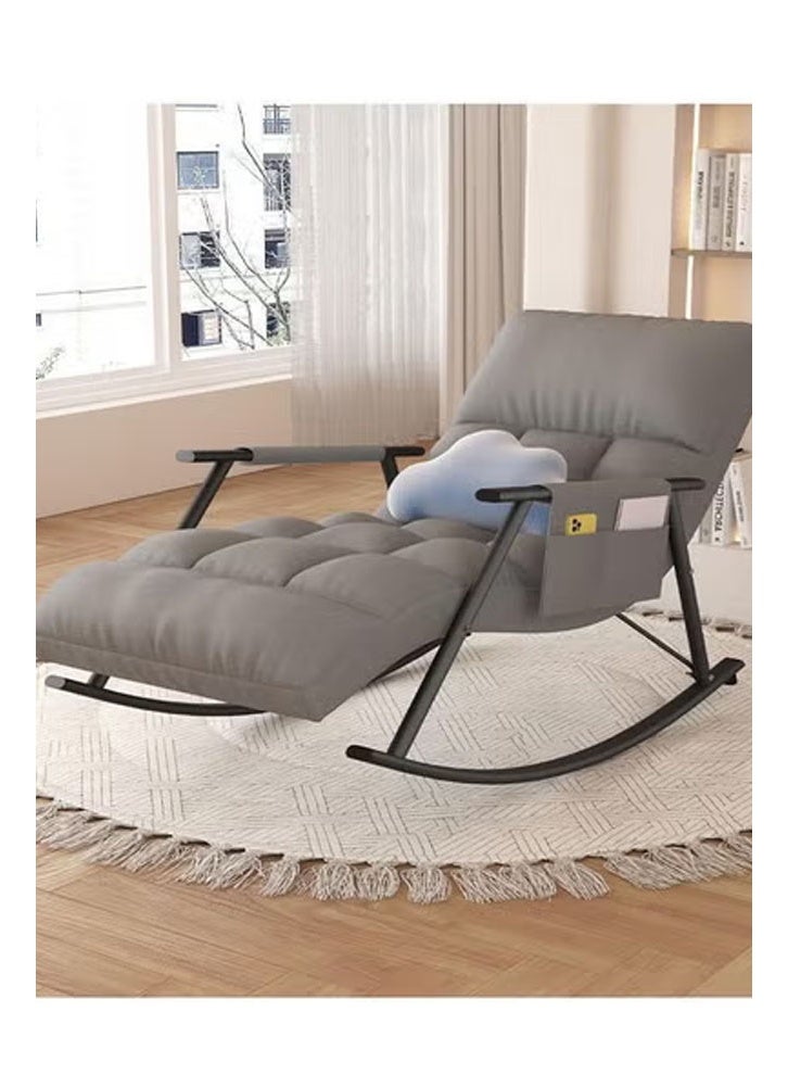 keke Rocking chair recliner upgraded version Grey black legs (tech fabric + adjustable) - Image 5