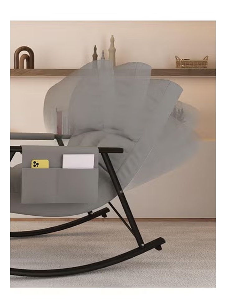 keke Rocking chair recliner upgraded version Grey black legs (tech fabric + adjustable) - Image 2