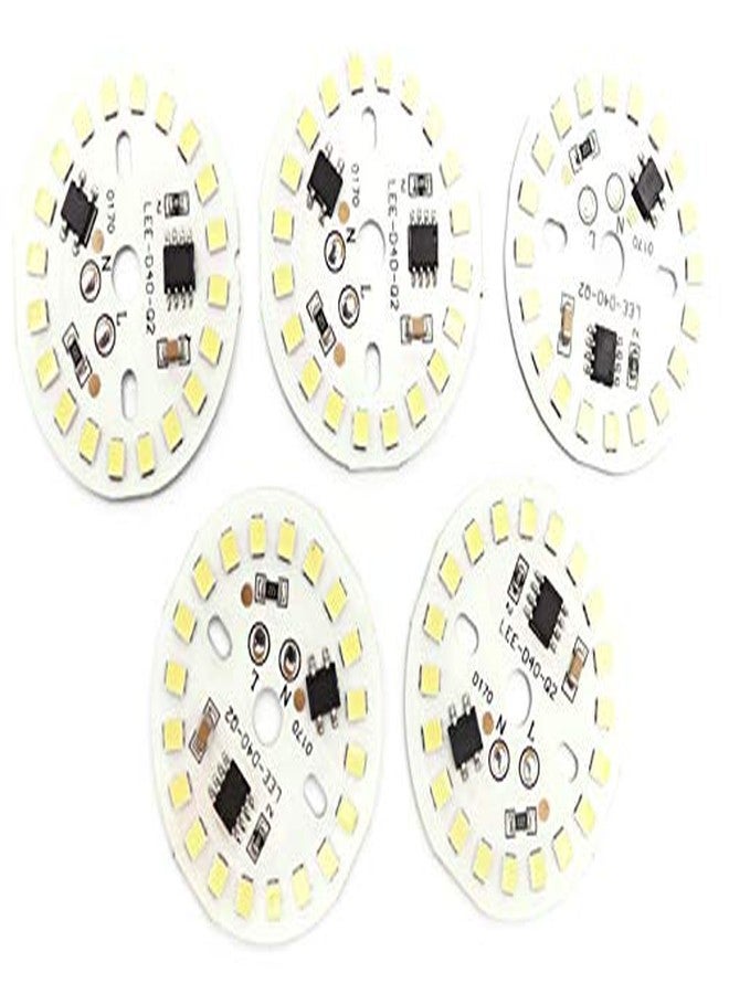 Electronicspices PACK OF 5 220V 9W Round AC led strip 20 LED Raw material (White) - Image 3