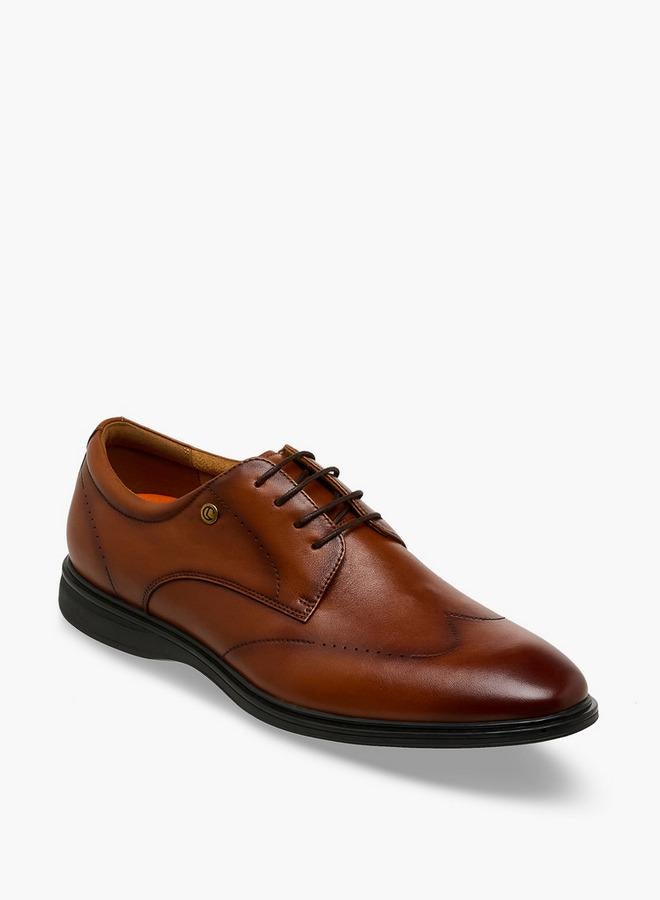 Le Confort Men Lace-Up Leather Derby Shoes - Image 1