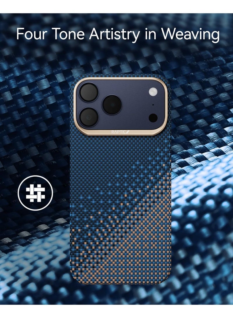 RAPTIC Aramid Skin for iPhone 17 Pro MAX Case [MagSafe] Ultra Slim 1500D Aramid Fiber cover - Serenity Emerald - Image 2