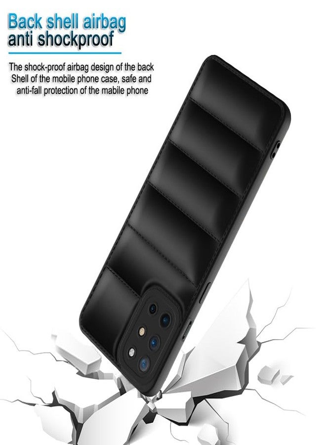 Plus Puffer Case Camera Protection Soft Back Cover for OnePlus 8T - Black - Image 4