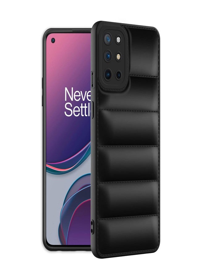 Plus Puffer Case Camera Protection Soft Back Cover for OnePlus 8T - Black - Image 2