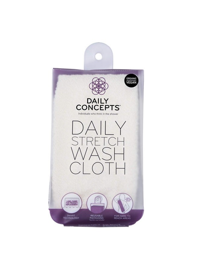 Daily Concepts Aily Concepts Daily Stretch Wash Cloth Reusable Packaging For Whole Body Exfoliation Stretches Upto Three Times Its Size Vigorous Texture Safe For All Skin Types 68G…  - Image 2