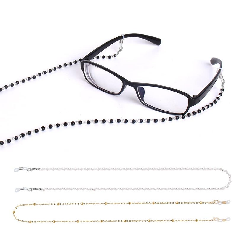 ONESING ONESING 4 Pcs Eyeglass Chains for Women Eyeglasses String Holder Glasses Strap Eyewear Chain Glasses Cord Lanyard Gift  - Image 3