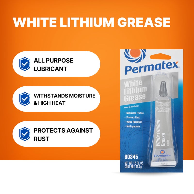 Permatex 80345 White Lithium Grease, 1.5 oz. - Image 2